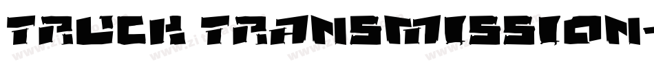 TRUCK Transmission字体转换